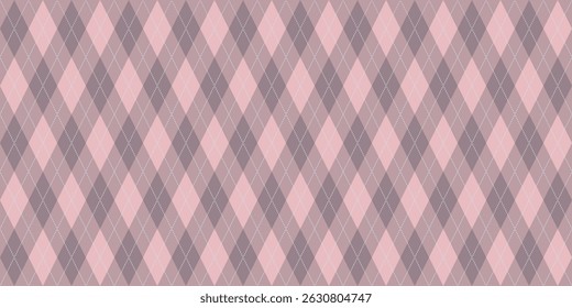 Plaid geometric vector endless motif. Formal print design with rhombus shapes. Fabric retro vector seamless ornament. Proportional visual concept.