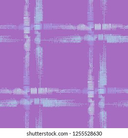 Plaid. Grunge Background with Stripes. Abstract Texture with Horizontal and Vertical Strokes. Scribbled Grunge Motif for Fabric, Cloth, Textile. Irish Ornament. Vector Texture.