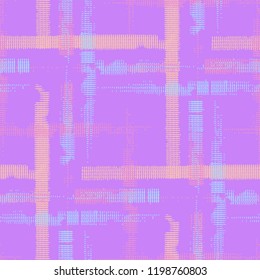 Plaid. Grunge Stripes. Abstract Texture with Horizontal and Vertical Strokes. Scribbled Grunge Rapport for Chintz, Curtain, Paper. Scottish Motiff. Vector Texture.