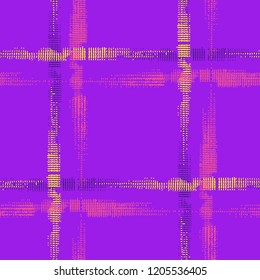 Plaid. Grunge Stripes. Abstract Texture with Horizontal and Vertical Strokes. Scribbled Grunge Motif for Wallpaper, Print, Cotton. Irish Ornament. Vector Texture.