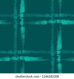 Plaid. Grunge Stripes. Abstract Texture with Horizontal and Vertical Strokes. Scribbled Grunge Rapport for Cotton, Print, Textile. Scottish Motiff. Vector Texture.