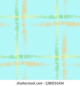 Plaid. Grunge Stripes. Abstract Texture with Horizontal and Vertical Strokes. Scribbled Grunge Rapport for Print, Fabric, Textile.  Scottish Motiff. Vector Texture.