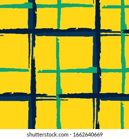 Saca. Estribos gruesos. Textura abstracta con trazos de pincel horizontal y vertical seco. Patrón de fondo de papel pintado, tela, textil. Ornamento irlandés. Textura vectorial.