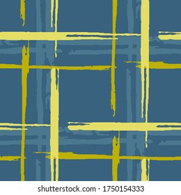 Tapado. Rayas gruesas. Textura abstracta con pinceles horizontales y verticales secos. Grunge Scribbble Rapport para tapiz, tela, textil. Ornamento irlandés. Textura vectorial.