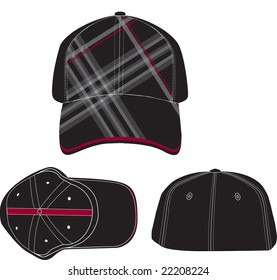 plaid hat template