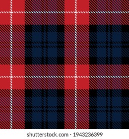 Plaid material. Fashion texture. Seamless pattern. Template for clothing fabrics. Vector illustration.