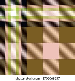 Plaid material, Seamless Pattern, Vector sketch