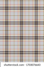 Plaid material, Seamless Pattern, Vector sketch