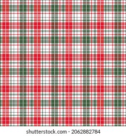 Plaid pattern background with Christmas themed colours design