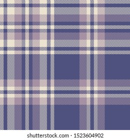 Plaid pattern background. Seamless herringbone check plaid graphic in soft purple, pink, and almond for flannel shirt, blanket, throw, upholstery, duvet cover, or other modern fabric design.