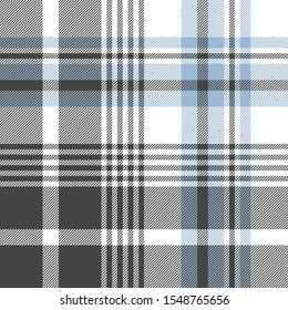 Fondo del patrón de montaje. Gráfica asimétrica transparente y transparente de color gris, azul y blanco para pantalones, manta, tira, tapicería, cubierta de edredón u otro diseño moderno de tela.