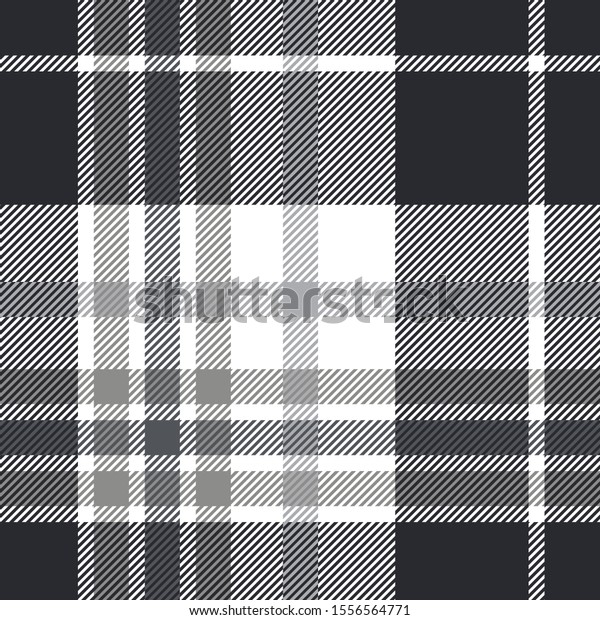 Plaid Pattern Black White Gray Stock Vector (Royalty Free) 1556564771
