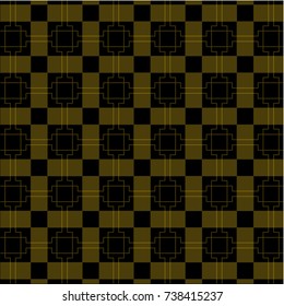 plaid pattern with black and yellow colors