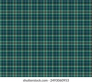 Plaid pattern, blue, green, white, red, seamless for textiles and design clothing, skirts, pants, aprons, tablecloths, blankets or decorative fabrics. Vector illustration.