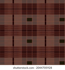 plaid pattern with brown and cream color for wall, banner, skirt, duvet cover, cloth, fabric, print, texture, background, web design, and other winter and autumn design . hounds tooth and hounds dog