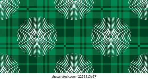 plaid pattern with circle dot embroidery design, fabric texture fashion artwork for print, fabric, textile design, Shirt, clothes,  scarf, shawl, carpet, bag and other things