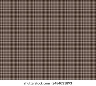 Plaid pattern, cream, brown, seamless for textiles and design clothing, skirts, pants, aprons, tablecloths, blankets or decorative fabrics. Vector illustration.