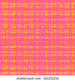 Plaid pattern with crossing watercolor lines. Seamless vector texture for web, print, wallpaper, home decor, spring summer fashion fabric, textile, invitation background, holiday gift wrapping paper