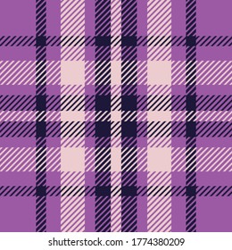 Plaid pattern Design with violet  color. Texture for shirt, clothes, dresses and other textile design
