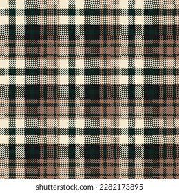 Plaid Pattern Fabric Design Texture Is Made With Alternating Bands of Coloured Pre Dyed Threads Woven as Both Warp and Weft at Right Angles to Each Other.