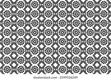 Plaid pattern for fabric printing