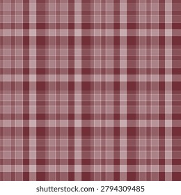 Plaid pattern featuring shades of pink, white, burgundy, brown, and red.