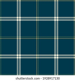 Plaid pattern flannel in blue, green, gold. Seamless dark slim tartan check plaid graphic for shirt, blanket, throw, other modern everyday casual menswear and womenswear fashion textile print.