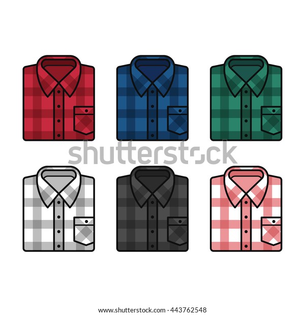 flannel shirt vector