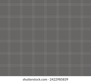 Patrón de plástico, gris, negro, blanco, sin costuras para tejidos, diseños de prendas de vestir, faldas, pantalones o tejidos decorativos. Ilustración vectorial.