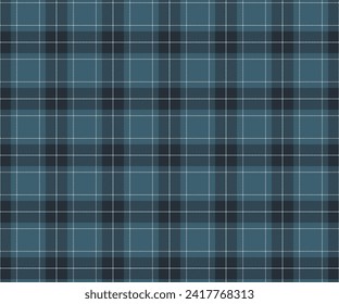 Plaid pattern, green black white seamless background, simple identity, neat neat lines, elegant for tailoring clothes, pants, skirts. Vector illustration.