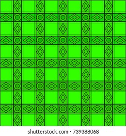 plaid pattern green color with star ornament