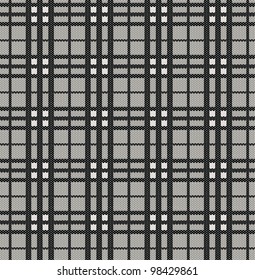 Plaid pattern from knitted texture