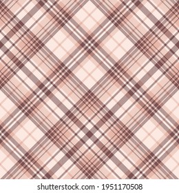 Plaid pattern ombre vector in light pink. Seamless classic large light tartan check graphic vector for blanket, throw, duvet cover, other modern everyday spring summer fashion or home fabric design.