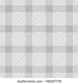 Plaid pattern with ornament