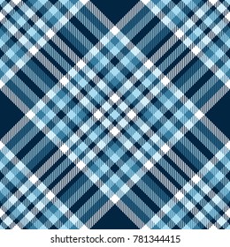 Plaid pattern print. Seamless fabric texture pattern. 