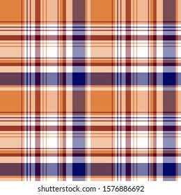 Plaid pattern for print (textile, wrapping, wallpaper). Checkered tartan fabric texture. Symmetric and asymmetric geometric background. EPS10 vector