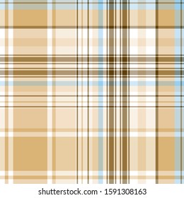 Plaid pattern for print (textile, wrapping, wallpaper). Checkered tartan fabric texture. Symmetric and asymmetric geometric background. EPS10 vector