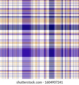 Plaid pattern for print (textile, wrapping, wallpaper). Checkered tartan fabric texture. Symmetric and asymmetric geometric background. EPS10 vector