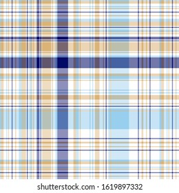 Plaid pattern for print (textile, wrapping, wallpaper). Checkered tartan fabric texture. Symmetric and asymmetric geometric background. EPS10 vector