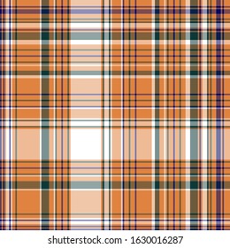 Plaid pattern for print (textile, wrapping, wallpaper). Checkered tartan fabric texture. Symmetric and asymmetric geometric background. EPS10 vector