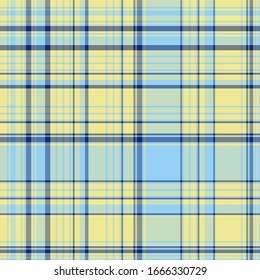 Plaid pattern for print (textile, wrapping, wallpaper). Checkered tartan fabric texture. Symmetric and asymmetric geometric background. EPS10 vector