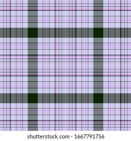 Plaid pattern for print (textile, wrapping, wallpaper). Checkered tartan fabric texture. Symmetric and asymmetric geometric background. EPS10 vector