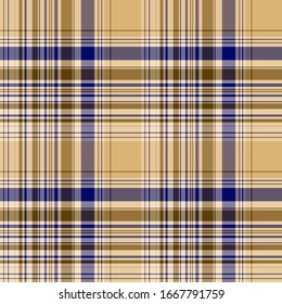 Plaid pattern for print (textile, wrapping, wallpaper). Checkered tartan fabric texture. Symmetric and asymmetric geometric background. EPS10 vector