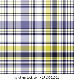 Plaid Muster für Druck (Textilien, Umhüllung, Tapete). Schachte Textur aus karierten Stoffen. Symmetrischer und asymmetrischer geometrischer Hintergrund. EPS10-Vektorillustration
