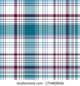 Plaid pattern for print (textile, wrapping, wallpaper). Checkered tartan fabric texture. Symmetric and asymmetric geometric background. EPS10 vector