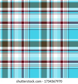 Patrón de impresión (textil, envoltura, papel pintado). Textura de tela tartán a cuadros. Fondo geométrico simétrico y asimétrico. Vector EPS10