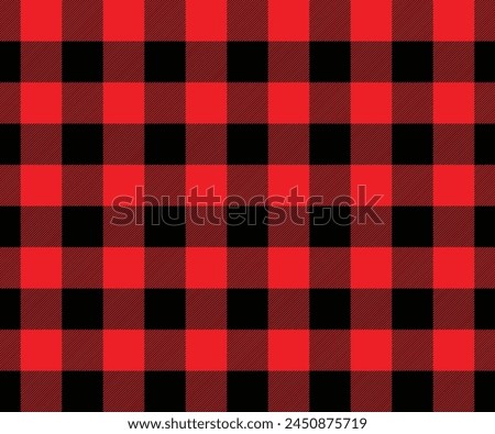 Plaid pattern, red, black, seamless pattern for textile design, tailoring, skirts, pants, timeless, trendy. Vector illustration