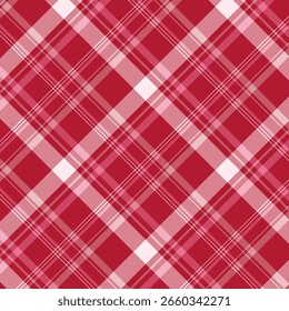 Padrão xadrez red.Autumn, inverno, Natal tartan verificar padrão sem emenda.Vetor ilustração geométrica de fundo para tecido e impressões.