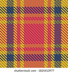 Plaid pattern seamless. Check fabric texture. Stripe square background. Vector textile design tartan.