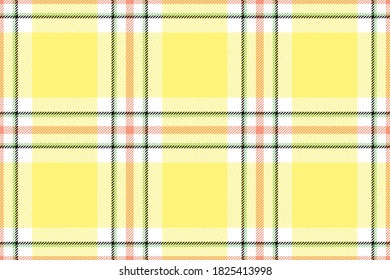 Plaid pattern seamless. Check fabric texture. Stripe square background. Vector textile design. Tartan backdrop.